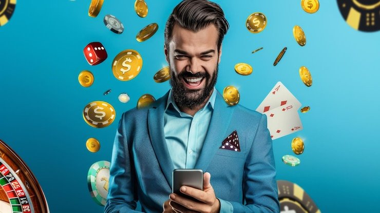Antarmuka aplikasi mobile rajamas slot menampilkan menu permainan utama dengan slot Aviator, Sweet Bonanza, dan gates of Olympus